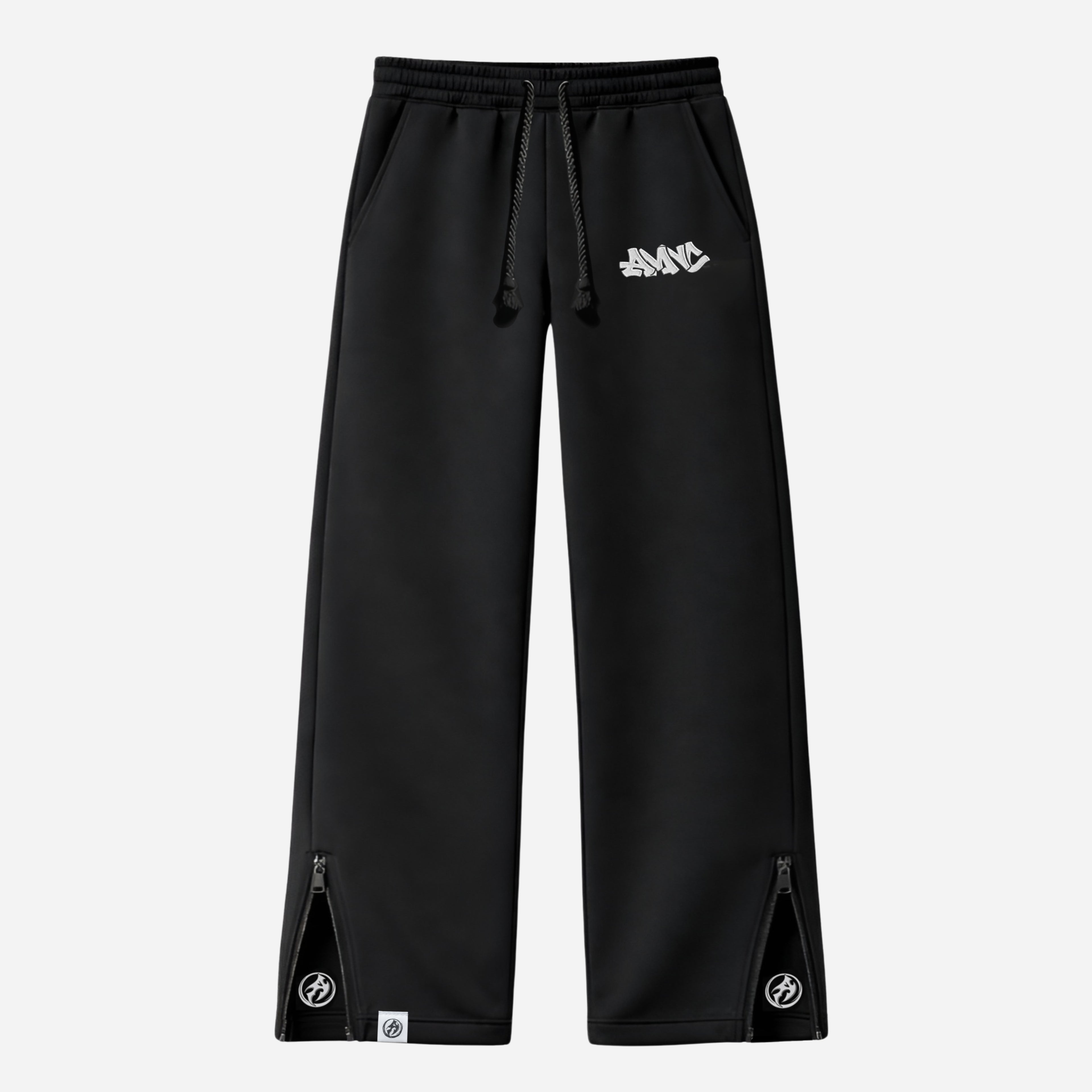 Black "AMNC" Pants