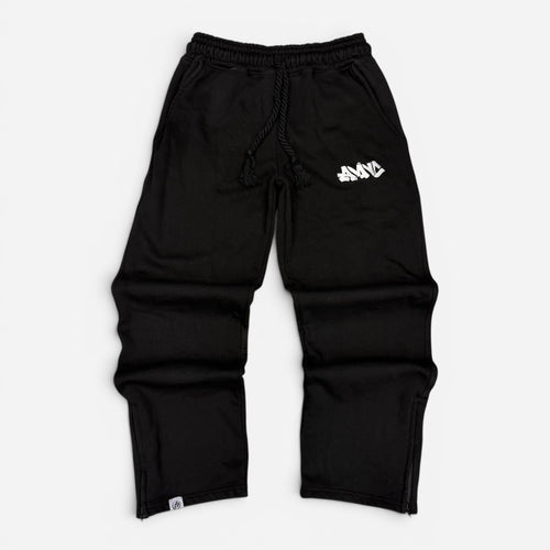 Black "AMNC" Pants