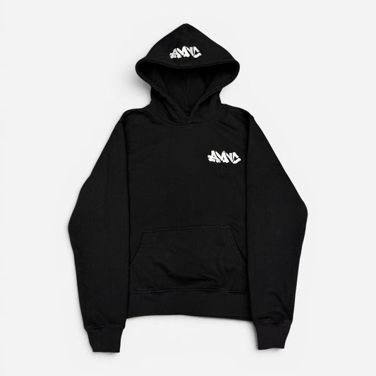BLACK "AMNC" HOODIE