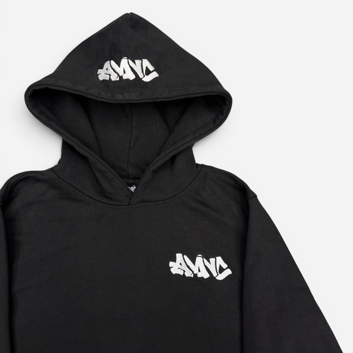 BLACK "AMNC" HOODIE