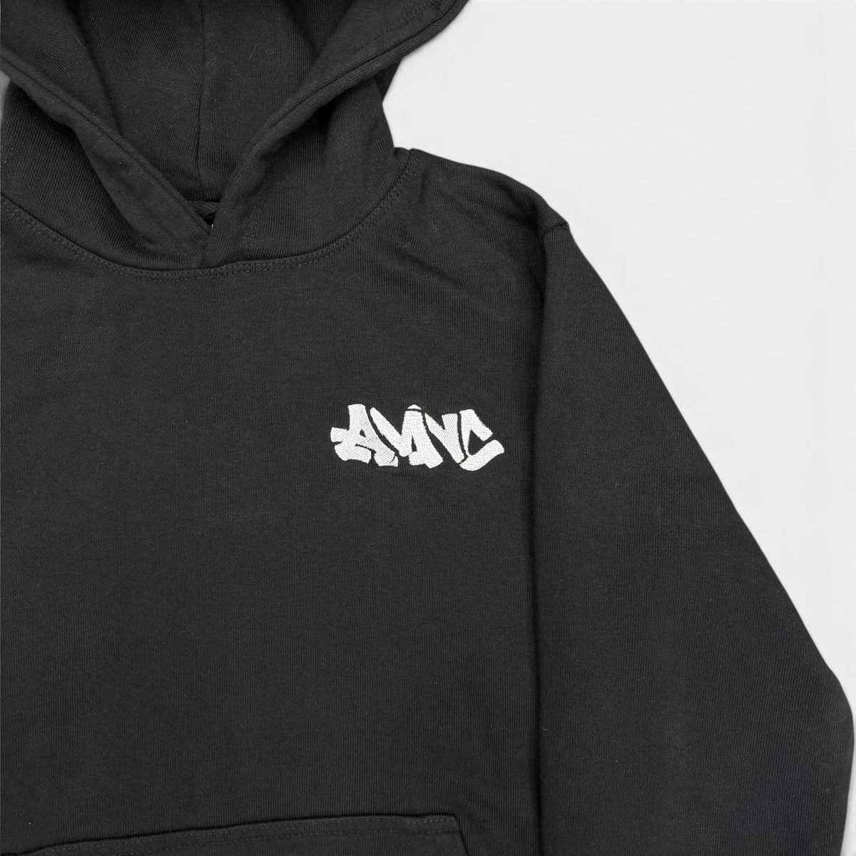 BLACK "AMNC" HOODIE