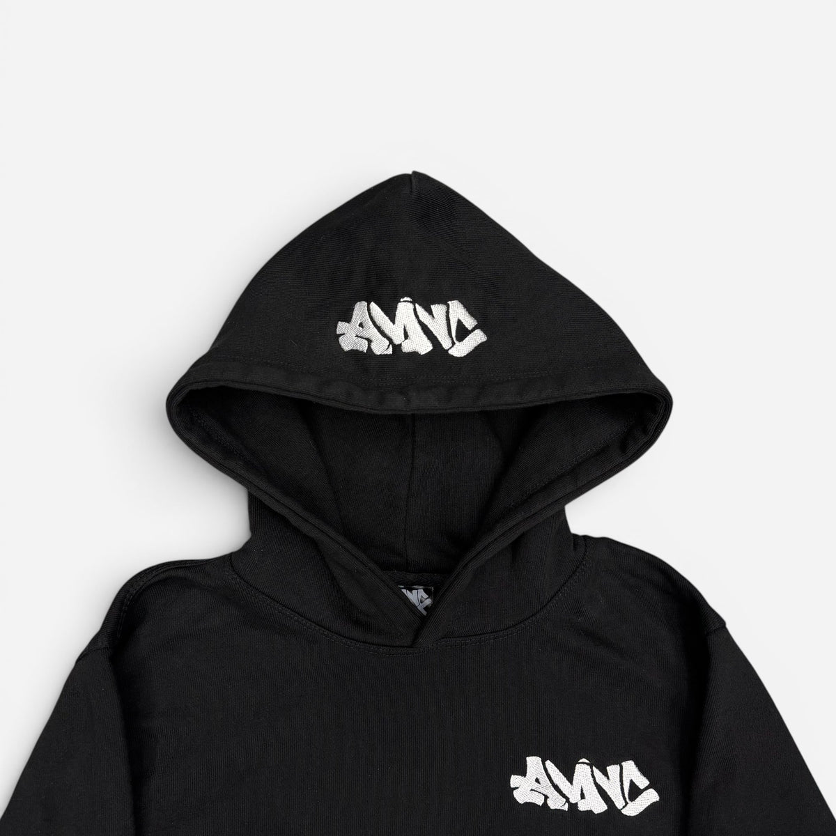 BLACK "AMNC" HOODIE