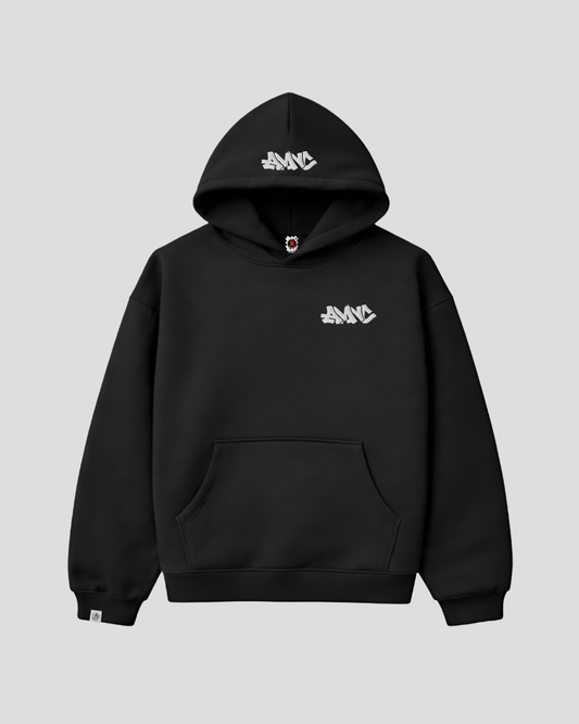 BLACK "AMNC" HOODIE